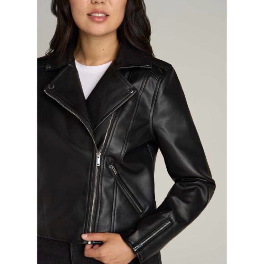 American Tall | Black Leather Women’s Jacket